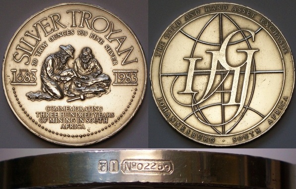 TROYAN 20 oz silver ingot from www.lainson.eu