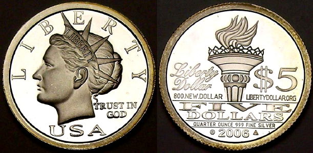 NORFED silver Liberty Dollars from www.lainson.eu